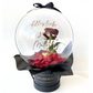 Ballon Blumenbox Personalisiert Rot-Schwarz