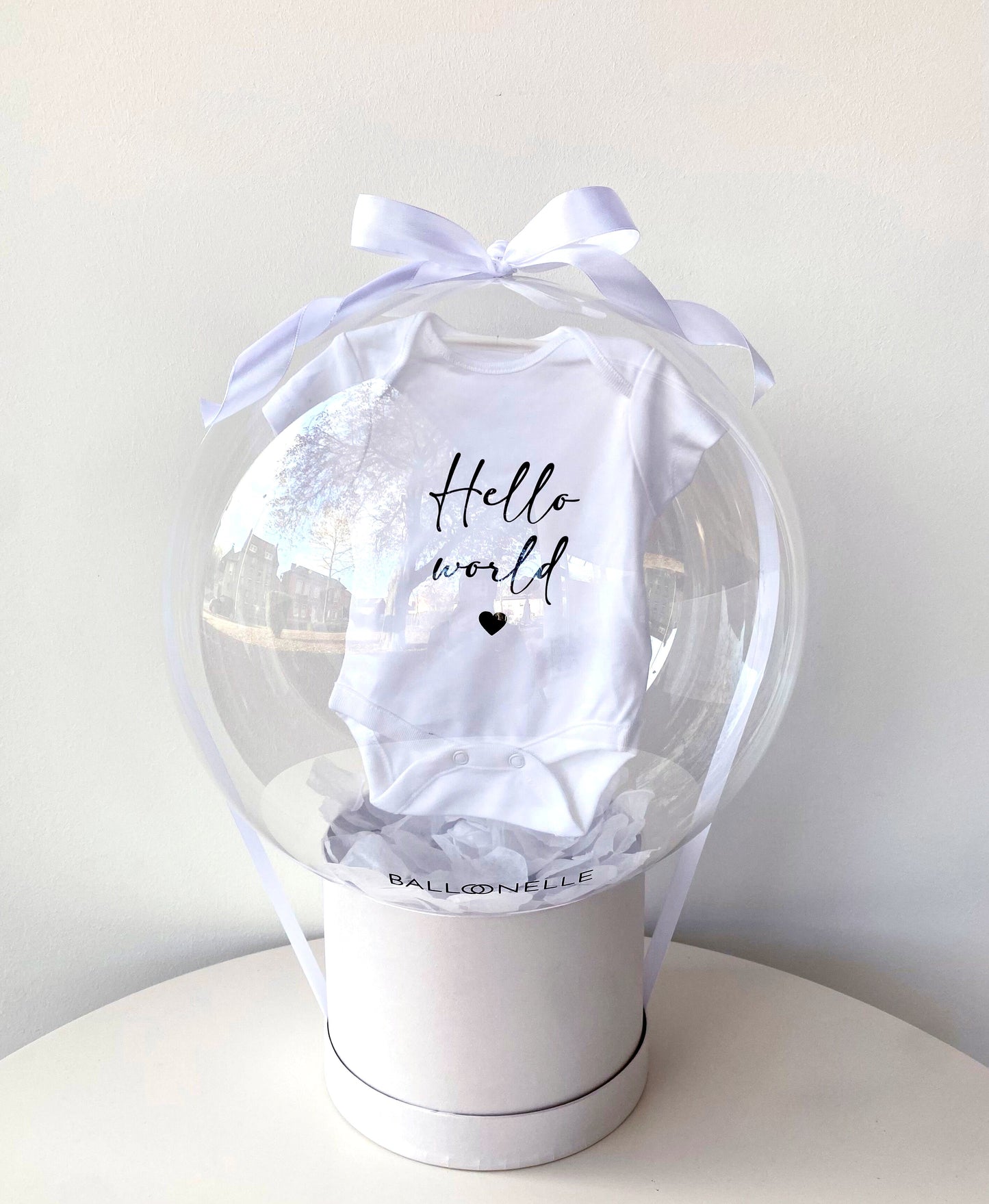Baby Body Geschenk Luftballon personalisiert